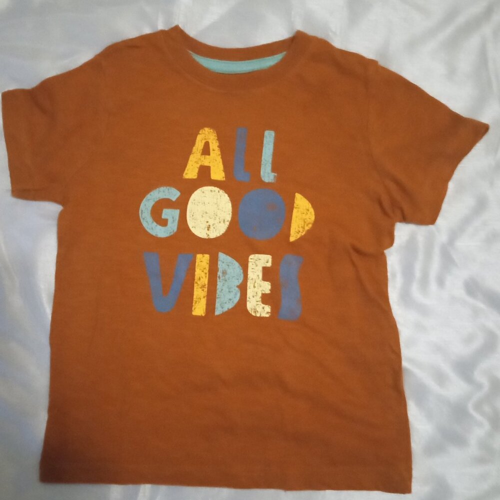 Okie OOkiwe boy's t-shirt size3T rust summer kidcore wear